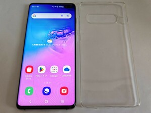 Galaxy S10+ plus SCV42 128GB au プリズムホワイト SIMフリー 判定◯