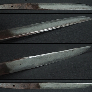 日本刀 平造り刀身 刃長14.9cm 乱れ刃文 短刀 ナイフ 合法品の画像2