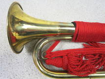 【●】本物！日本陸海軍:『信号喇叭』・進軍ラッパ(未使用:デッドストック品)//Genuine！Japanese Army＆Navy:『Bugle horn』・Signal horn_画像2