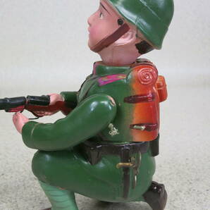 【●】戦前！マスダヤ:『進軍/SHINGUN』・ゼンマイ仕掛け:セルロイド人形//Antique！MODERN TOYS:『Soldier』・Clockwork celluloid dollの画像7