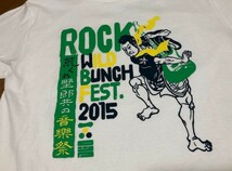 ★即決★WILD BUNCH FEST. 2015★半袖Ｔシャツ★Ｍ★白★ワイルドバンチ★ONE OK ROCK★RAD WIMPS★きゃりーぱみゅぱみゅ★送料210円★_画像2