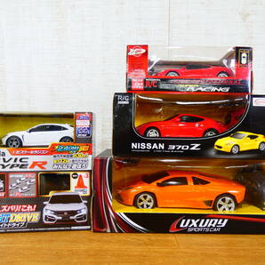 ◎未使用 プライズ品など ラジコンカー R/C 5個セット まとめて スケールいろいろ ホンダ シビック TYPE R/ニッサン 370Zなど ＠120(3)の画像2