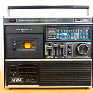 AIWA アイワ TPR-220 FM/SW/MW 3バンド アンティーク ラジオカセットレコーダー オーディオ機器 ※ジャンク@80(3)の画像1