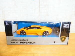 ◇未開封品 トップエース R/C LAMBORGHINI ランボルギーニ REVENTON レヴェントン 1:18 オレンジ ラジコン ラジオコントロールカー＠80(3) 