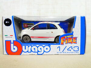 ブラーゴ Bburago Bburago BUR30199W 1/43 アバルト 500 ホワイト ミニカー ② @送料520円(4)