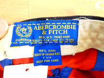 ◇ABECROMBIE & FITCH アバクロンビー＆フィッチ メンズキャップ ワッペン ダメージ加工 タグ付き 未使用長期保管品 ⑤ ＠60 _画像5