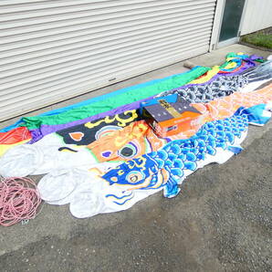 ■東洋紡 鯉のぼり こいのぼり 羽衣 錦鯉 鯉のぼりセット 5m/5メートル こどもの日 現状品＠140の画像1