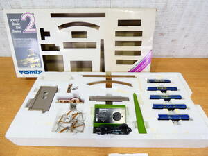 * Junk Tommy railroad model N gauge TOMIX 90022 Basic set 2 box attaching vehicle / rail / power unit / station . etc. operation not yet verification @140(4)