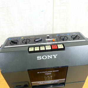 S) SONY ソニー ポータブルカセットレコーダー TCM-1390 拡声器 モノラルスピーカー オーディオ 音響機器 ※通電OK ジャンク@80(4)の画像6