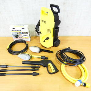 ■KARCHER ケルヒャー 家庭用高圧洗浄機 K2.99M 50Hz 年式不明 パイプクリーニングホース付き 動作確認済＠140(04)の画像1