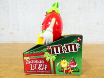 ◎未使用　ｍ＆ｍ'ｓ/エムアンドエムズ　キャラクターグッズ　チョコディスペンサー　クリスマス レッド　全高約18cm　おまけ付き　＠60(4)_画像4