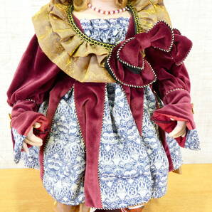 ◇CASCO/キャスコ VALERIE 女の子人形/西洋人形 ビスクドール/ポーセリンドール 約58cm シリアル 108/300 ＠120(4)の画像4