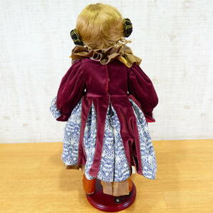 ◇CASCO/キャスコ VALERIE 女の子人形/西洋人形 ビスクドール/ポーセリンドール 約58cm シリアル 108/300 ＠120(4)の画像8