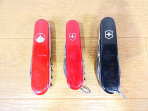 ◇VICTORINOX ビクトリノックス ヴィクトリノックス マルチツール 3点 まとめて アーミーナイフ キャンプ アウトドア 現状品＠520円発送 