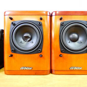 S) Victor ビクター SP-FS1 小型フルレンジスピーカー ペア 音響機器 オーディオ ※現状渡し/音出しOK！ @80 (4)の画像1