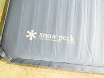 ■snow peak スノーピーク エアーマット エアーベッド TM-092 CAMPING 2.0ST 193×63.5×5.0cm 袋付き 現状品＠120_画像2
