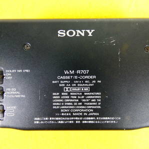 SONY ソニー WALKMAN カセットプレーヤー WM-R707 音響機器 オーディオ ※ジャンク @送料520円 (4)の画像2