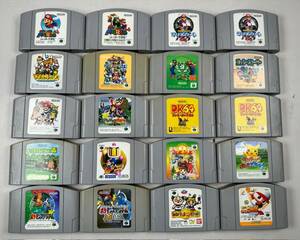 ♪【中古】任天堂 Nintendo 64 ソフト 20本 まとめ N64 ロクヨン ゲーム カセット 動作未確認 ジャンク ＠60(4)