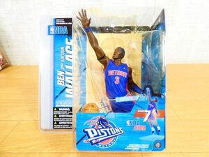 S) 新品未開封！ McFARLANE マクファーレン NBA フィギュア「 BEN WALLACE ベン・ウォーレス / PISTONS 」 @80 (F4-13)