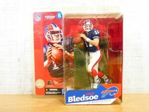 S) 未開封！ マクファーレントイズ NFL ペイトリオッツ Drew Bledsoe ドリュー・ブレッドソー #6 フィギュア アメフト@80(M-5)