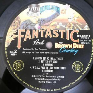 S) ELTON JOHN エルトン・ジョン「 CAPTAIN FANTASTIC AND THE BROWN DIRT COWBOY 」 LPレコード 帯付き IFS-80217 @80 (R-31)の画像10