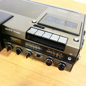 SONY ソニー TV-FM/SW/MW receiver カセットコーダー FX-402A オーディオ機器 ※通電OK ジャンク＠100(4)の画像5