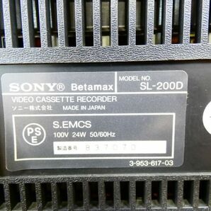 SONY ソニー Hi-Band ベータビデオデッキ SL−200D 映像機器 ※ジャンク/通電OK！ @120 (4)の画像6