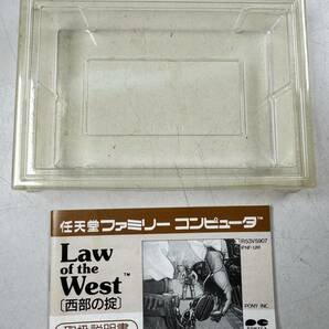 ♪【中古】Nintendo ファミリーコンピュータ 箱 説明書 付き ソフト ロウ・オブ・ザ・ウエスト 西部の掟 任天堂 ファミコン ＠送料370円(4)の画像5