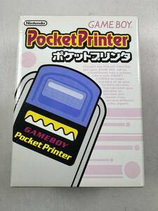 ♪【中古】Nintendo GAME BOY 箱 説明書 プリントシール 付き ポケットプリンタ 任天堂 ゲームボーイ 動作未確認 ＠60(4)