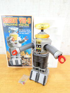 * Junk Masudaya retro toy ROBOT YM-3 fly tito- King figure 1/5 scale total length approximately 38cm box attaching operation defect 1986 year @100(4)