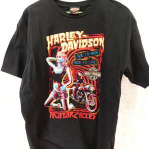 ★☆ Harley Davidson Yokohama グラフィックTシャツ L ハーレーダビッドソン ＠送料520円の画像1