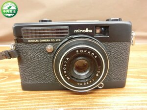 【H2-0154】Minolta Minoltina-P ミノルタ ブラック コンパクトフィルムカメラ 現状品【千円市場】