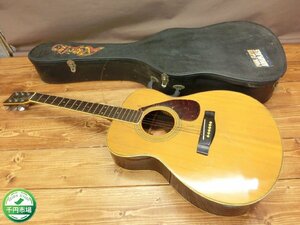 【O-6357】YAMAHA ヤマハ 前期オレンジラベル FG-252 アコースティックギター アコギ 弦楽器 ハードケース付き 現状品【千円市場】