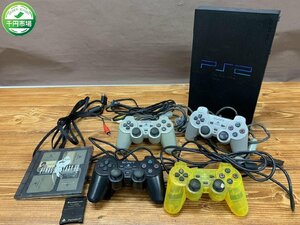 【O-6365】SONY ソニー PlayStation2 PS2 プレステ2 本体 SCPH-30000 メモリーカード コントローラー4点付 通電OK 現状品【千円市場】