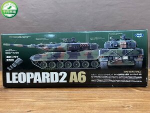 【O-6381】東京マルイ MARUI 1/24スケール ラジコン RC BATTLE TANK バトルタンク 戦車 LEOPARD2 A6 外箱付 現状品【千円市場】