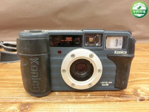 【WF-0047】Konica 現場監督 28 工事専用カメラ LENS 28 WB 28mmレンズ 水洗い可 防塵 防砂 耐ショック フィルムタイプ 現状品【千円市場】