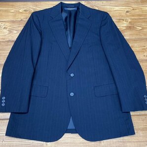 【O-6392】Brooks Brothers ブルックスブラザーズ ウール スーツ セットアップ ストライプ 毛100% ネイビー系【千円市場】の画像2