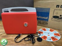 【N2-1477】昭和レトロ レコードプレーヤー National ナショナル SG-323N 50Hz ターンテーブル 通電のみ レトロ【千円市場】_画像1