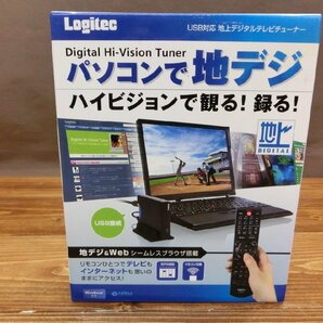 【H3-0998】未開封 Logitec USB対応 地上デジタルテレビチューナー LDT-FS100U TVチューナー 外付け Windows対応【千円市場】の画像1