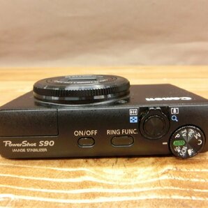 【HG-0410】Canon コンパクトデジタルカメラ PowerShot S90 CANON ZOOM LENS 3.8x 6.0-22.5mm 1:2.0-4.9 ブラック系 現状品【千円市場】の画像5