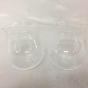 【D-1715】美品 うすはり 葡萄酒器 松徳硝子 ワイングラス ペア 箱付き【千円市場】の画像2