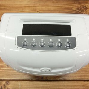 【W7-2021】タイムカードレコーダー VOICE VT-1000 専用タイムカード100枚 リボンカセット 鍵 説明書付 通電確認済 現状品【千円市場】の画像4