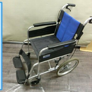 【YI-1055】MIKI ミキ BALシリーズ Wheel chair 自走式 車椅子 軽量 折り畳み 自走介助兼用 介助曜標準形 東京直接取引可【千円市場】の画像1