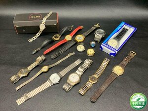 【OY-3140】CASIO/SEIKO他/メンズ・レディース リング ウォッチ/クォーツ まとめ 15本 セットジャンク【千円市場】