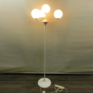 【YI-1103】Temde Leuchten E・R・Nele デザイン? スペースエイジ Globe Floor Lamp フロアランプ 全長約170cm 東京引取のみ【千円市場】の画像1