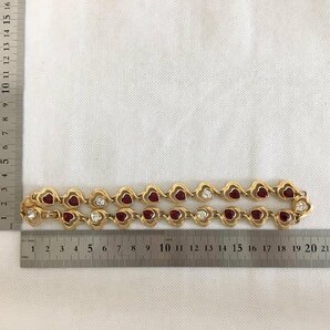 【D-1741】スワロフスキー ネックレス ハートモチーフ ゴールドカラー SWAROVSKI【千円市場】の画像6