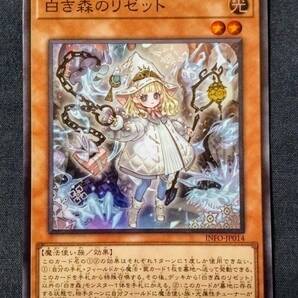 遊戯王 25th INFINITE FORBIDDEN INFO-JP014 白き森のリゼット スーパーレア 新品未使用 美品  の画像1