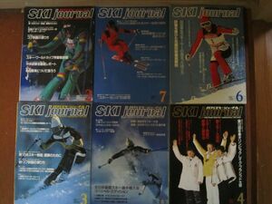 SKI journal monthly ski journal '80~'81. 8 pcs. (6 kind )