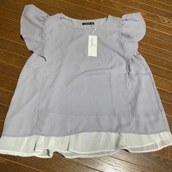 C.D.S BASIC シフォン半袖 カットソー