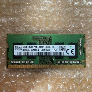 SK hynix 1R×16 PC4-2400T 4GB 1枚 HMA851S6AFR6N 動作確認済